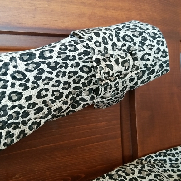 Leopard Print Trench Coat - Picture 7 of 11